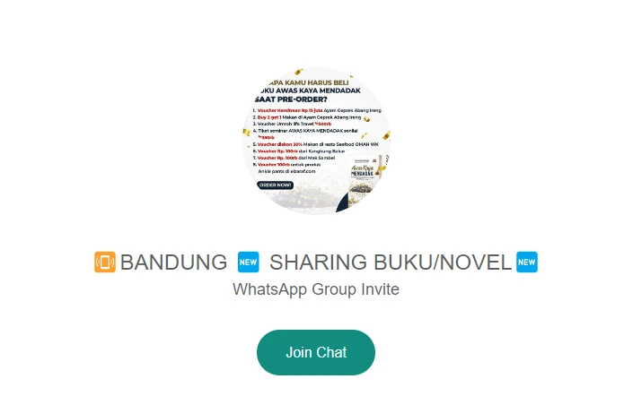 Link Grup Whatsapp Penulis Novel