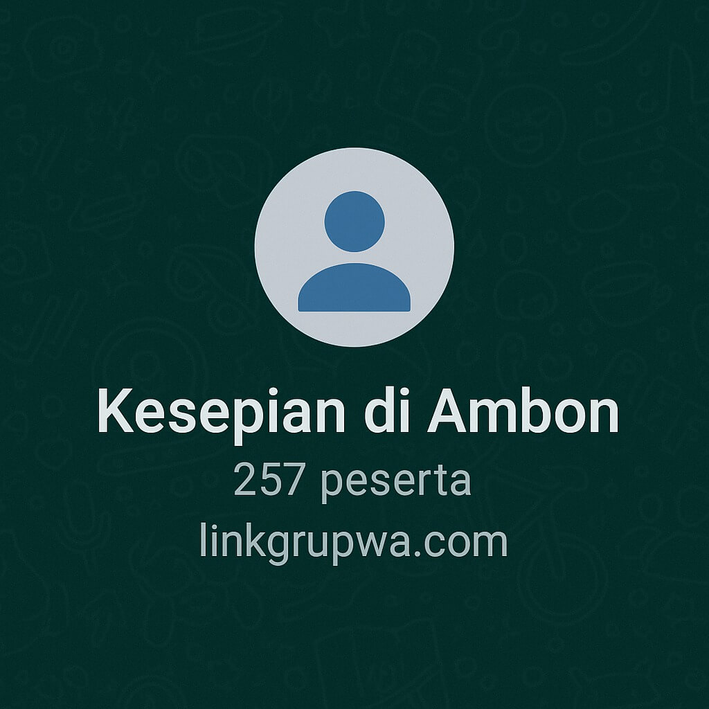 Grup WA Kesepian di Ambon