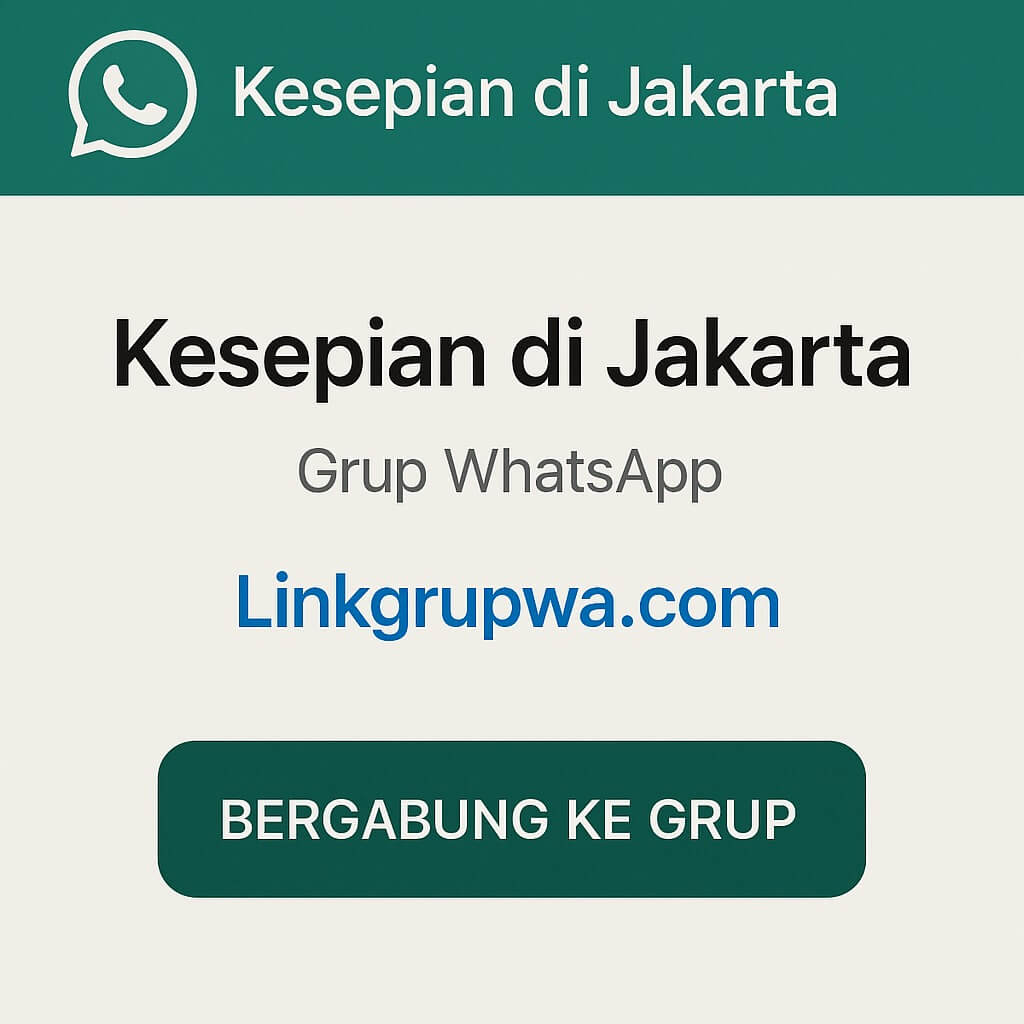 Grup WA Kesepian di Jakarta