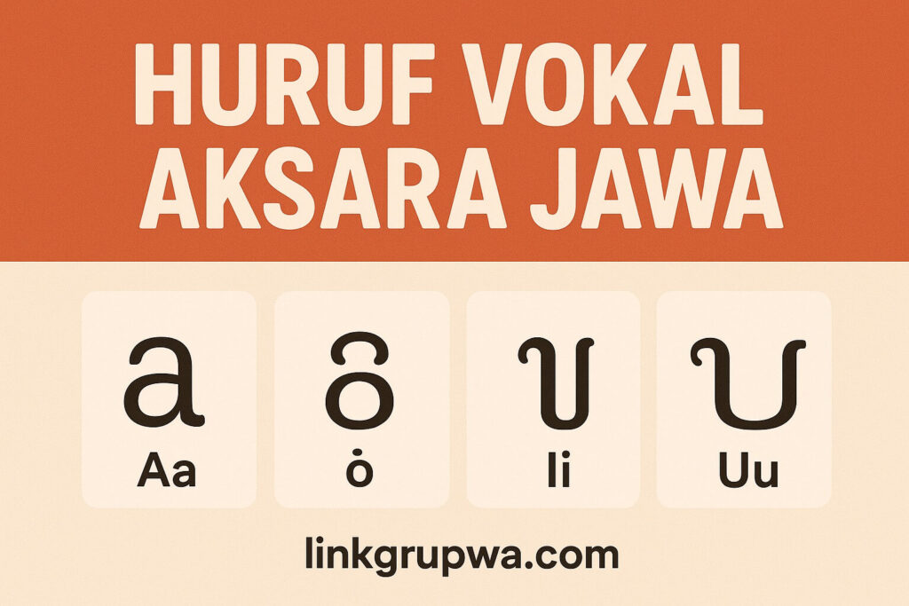 Huruf Vokal Aksara Jawa
