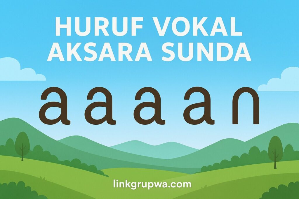 Huruf Vokal Aksara Sunda