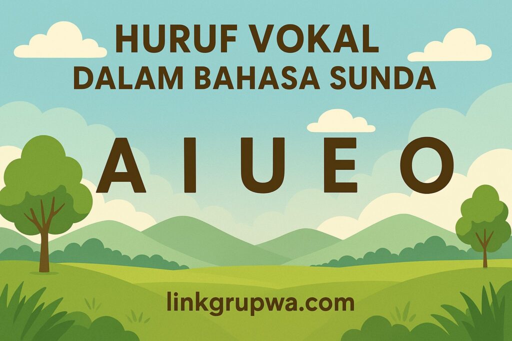Huruf Vokal dalam Bahasa Sunda