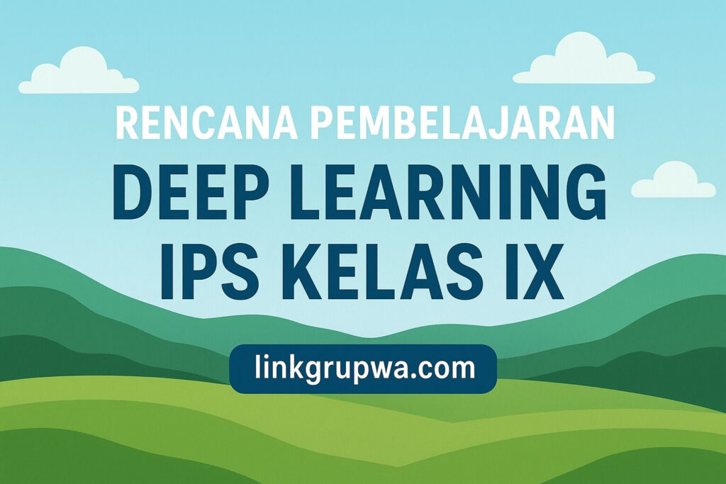 Rencana Pembelajaran Deep Learning TIK Kelas VIII